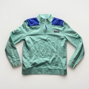 Vineyard Vines Womens S Preppy Zip Pullover Colorblock Sweater Marthas Vineyard